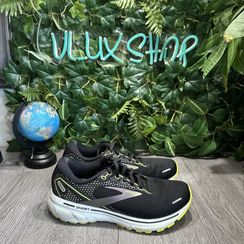 Brooks Womens Ghost 14 1203561B050 Black Running Shoes Sneakers Size 7.5 B